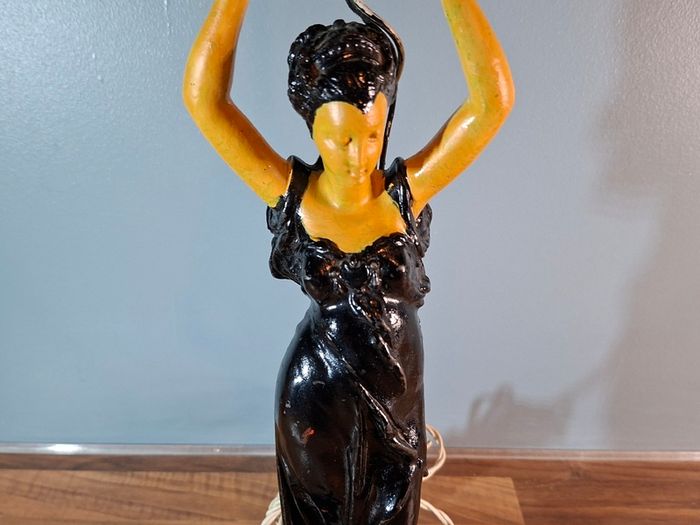 Vintage Cast Iron Lamp 1950s / 60s