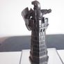 DeAgostini Harry Potter Wizard Chess Knight on Tower Black and Gold Rook Piece Image 4