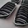 BMW 5 Series V.1. / V.2.  F10 F11 M Style Kidney Grilles Brand New Image 5