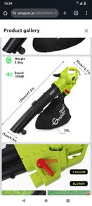 3 in 1 blower, vacuum, mulcher leaf blower