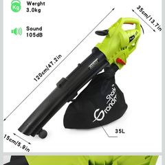3 in 1 blower, vacuum, mulcher leaf blower