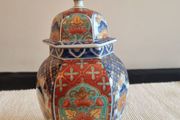 Japanese Imari lided temple jar