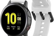 White 20mm Silicone Band Strap For Samsung Galaxy Watch Active 2 Huawei GT 42mm