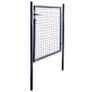 Mesh Garden Gate Galvanised Steel 85.5x100 cm Grey Image 2