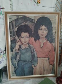 mid century print, Etienne Roth print, 1960s print