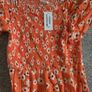 girls orange/coral dress Image 5