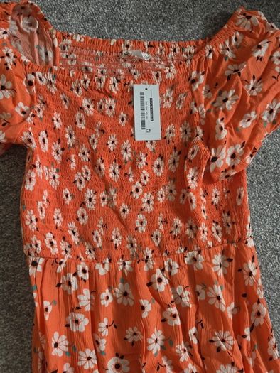girls orange/coral dress