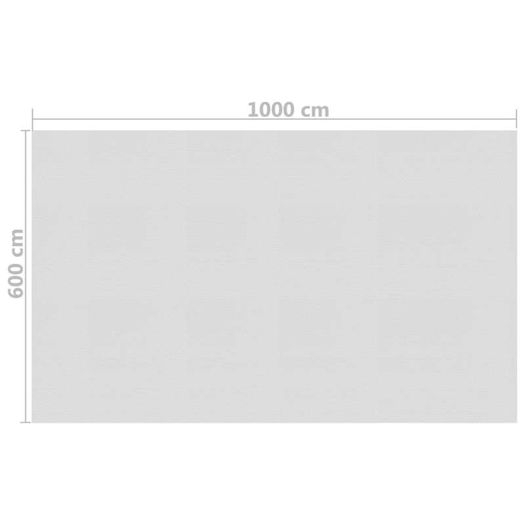 Floating PE Solar Pool Film 1000x600 cm Grey