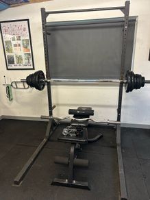 Half Rack with Bars and plates