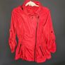 French Connection Red Asymmetrical Zip Hooded Jacket  EU 38 UK 10) Image 2