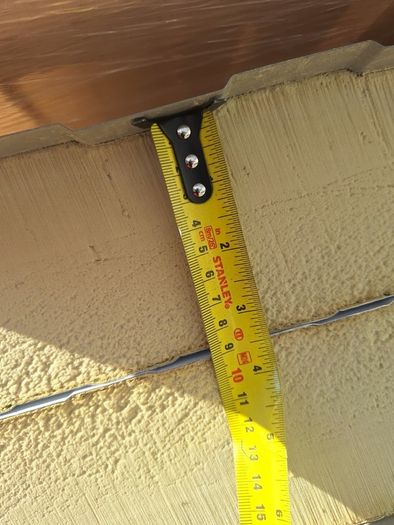 Insulated Roof Cladding 90mm thick 1800mm x 1000mm Panels in Vanilla/ Cream Colour
