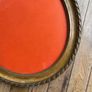 Antique Oval Gold picture frame with decorative rope & twist moulding Image 9
