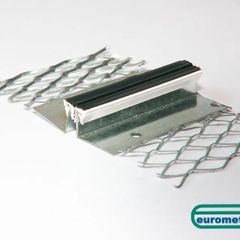 Eurometals 13mm Straight Plaster/Render Expansion Bead White - 3000mm