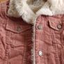 Primark Coral Faux Fur Fleece-Lined Corduroy Jacket with Buttons Image 2