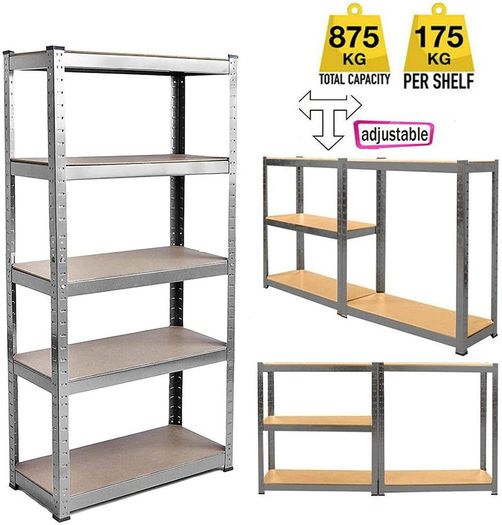 150 x 70 x 30cm Boltless Shelving Unit Rack Storage 175kg