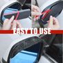 1 Pair Car Side Wing Mirror Rain Protector Cover Cap Smoke Guard Universal Carbon Fiber Rear View Side Eyebrow for SUV Truck Accessories Image 5