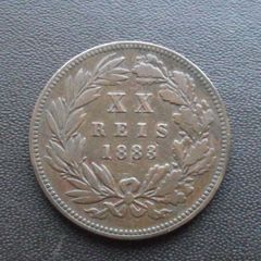 1883 Portugal. Luis I. XX Reis. Good condition!