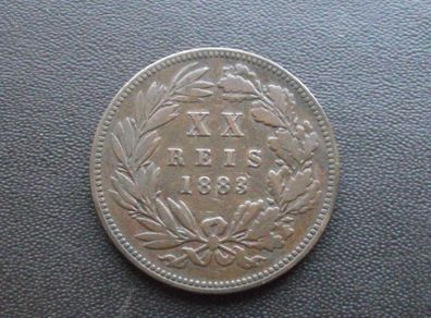1883 Portugal. Luis I. XX Reis. Good condition!