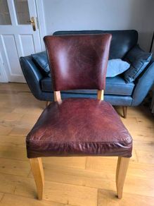 dining chair halo leather