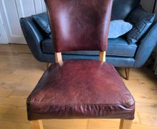 dining chair halo leather
