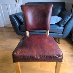dining chair halo leather