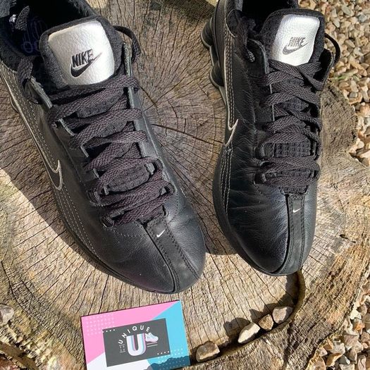 Vintage Black Leather Nike Shox