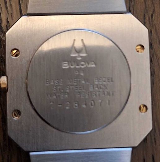 Vintage 1984 Bulova P4 Super Seville Quartz 7-284071
