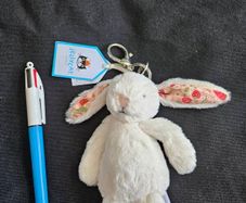 Jellycat Blossom Cream Bunny 'Berry' Bag Charm