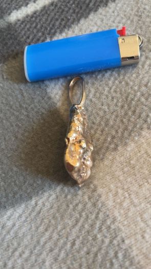 Gold Nugget Pendant  9 Crt