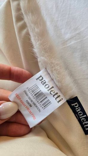 Paoletti stanza throw cream