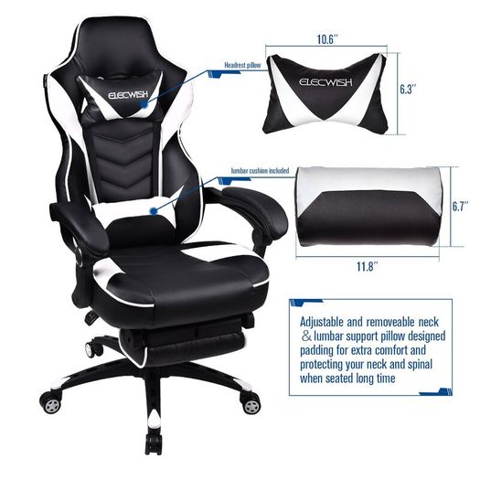 Ergonomic Swivel Gaming Chair | Elecwish
