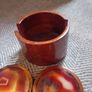 Vintage natural agate and wooden coaster set rrp 85e Image 7
