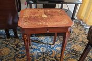 Antique Sorrento marquetry musical table
