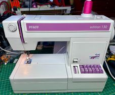 PFAFF Edition 130 Dual Transport (IDT) Heavy Duty Domestic Sewing Machine - Just fully serviced - Excellent condition - German made quality