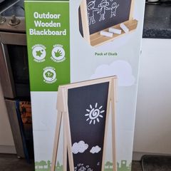 Wooden blackboard
