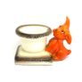 Vintage Goebel Ceramic Terrier Dog Candle Holder Figurine Image 2
