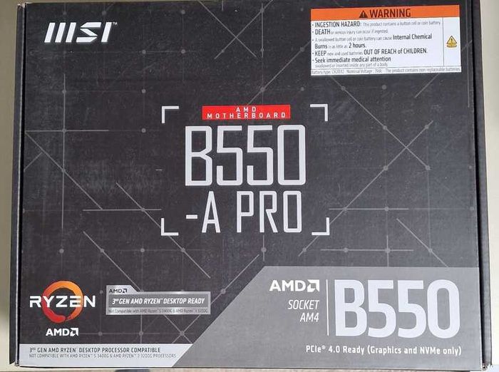 Msi B550 A-pro Atx Motherboard Am4