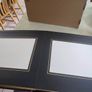Large torino  wedding square brown leather  photo album 36 x 36 cm with gold page trime edge.  Is no box Image 10