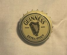 guiness bottle cap pin badge