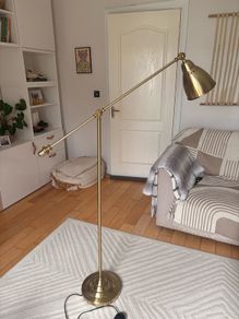 Brass floor lamp - ikea