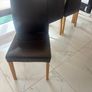 Solid Oak Dining Table, Chairs and Bench Image 3