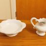 Lot of vintage ceramic items including  jug &bowl for washstand & Sandland Ware ceramic marmalade jar produced for Frank Cooper Ltd. Image 2