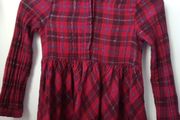 Red Christmas dress girls Leigh Tucker size 7-8 years
