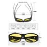 Anti Glare Night Vision HD Driving Glasses-Men & Women,TAC+PC Material Polarized Sunglasses-UV Protection Eyewear Sport Safety Glasses for Fishing, Car, Bicycle (Yellow) Image 4