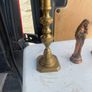 2 solid brass candle holders/ solid copper holy statue Image 3