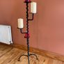 Handmade Cast Iron Tall Candle Holder Image 2