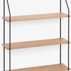 Wall 6 shelves wood and metal