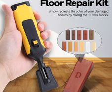 Home Household Laminate Repairing Kit Floor Repairs Kit DIY Multifunctional Wood Board Repairs Tool Kit With 11 Wax Blocks