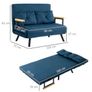 2-Seater Convertible Sofa Bed Image 3