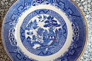 1930s or 40s Arklow Willow Pattern  6" side plates
